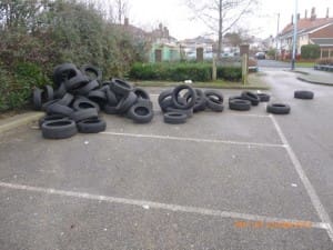 Fly-tipping at the Field Lane Carpark